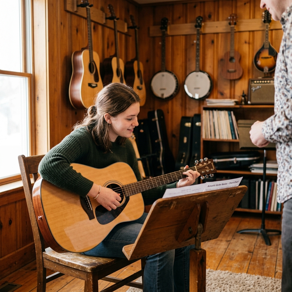Acoustic and Electric Guitar
